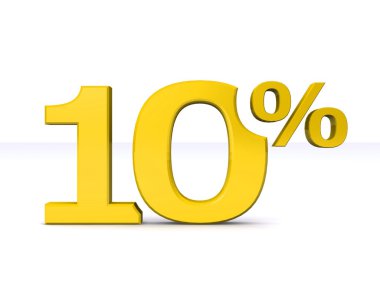 yüzde 10 indirim sembolü