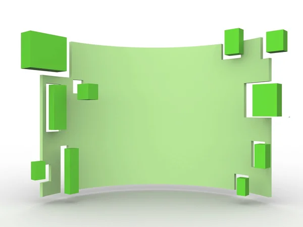 Illustration of green 3d background — Stock Photo, Image