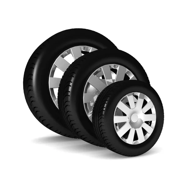 Wheels car isolated — Stock Photo, Image