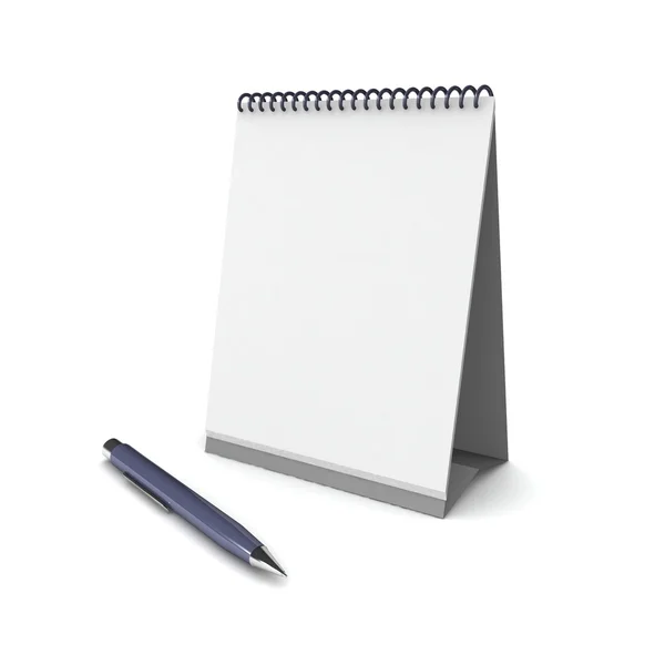 White empty calendar — Stock Photo, Image