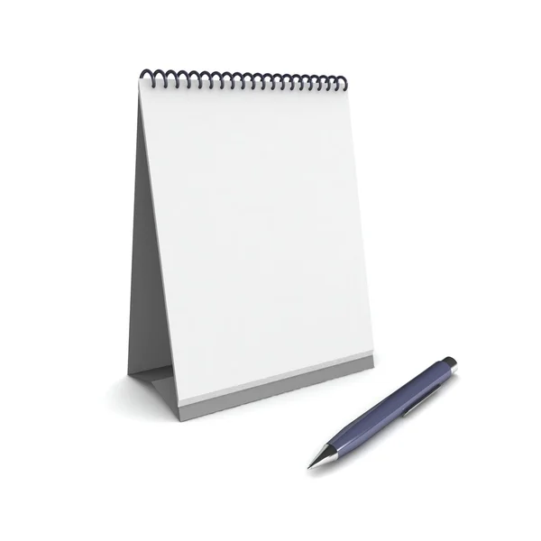 White empty calendar — Stock Photo, Image