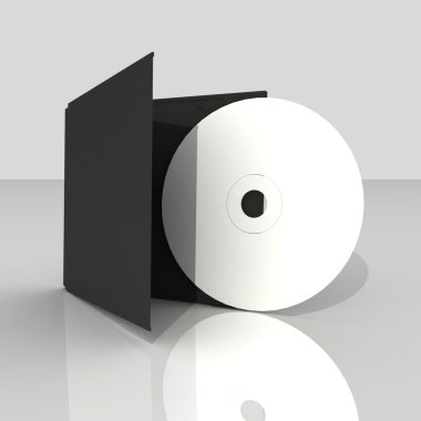 boş dvd kutusu ve disk