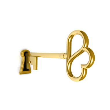 altın anahtar deliği anahtarında