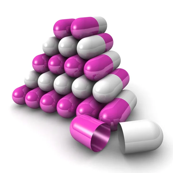Cápsulas píldoras pila — Foto de Stock