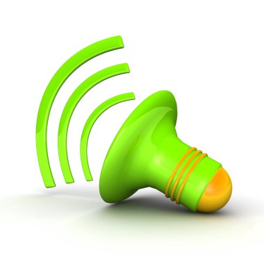 3D hoparlör simgesi.