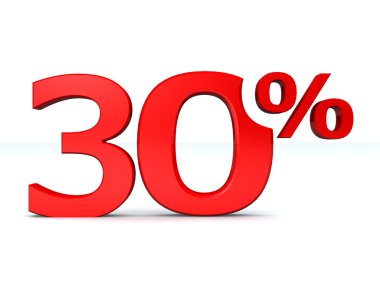 yüzde 30 indirim sembolü