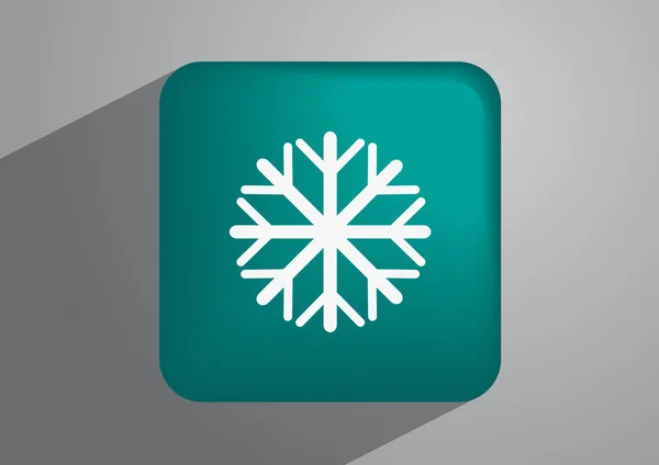 Snowflake web icon — Stock Vector