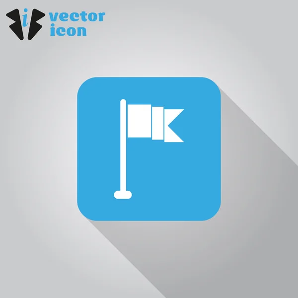 Bandera icono web — Vector de stock