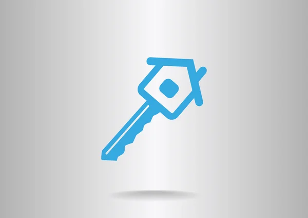 Hus nyckel ikon — Stock vektor
