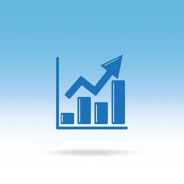 Icona del grafico aziendale — Vettoriale Stock