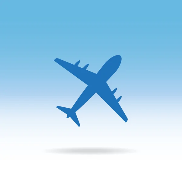 Icono web aeronave — Vector de stock