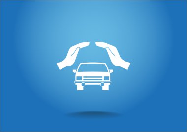 Ellerin simgesinde araba