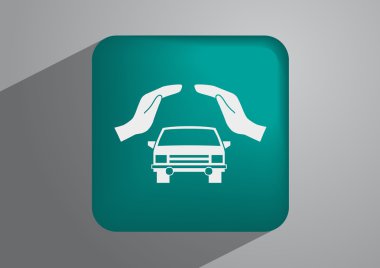 Ellerin simgesinde araba