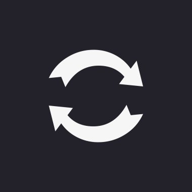 döndürme oklarını daire