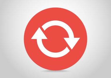 döndürme oklarını daire