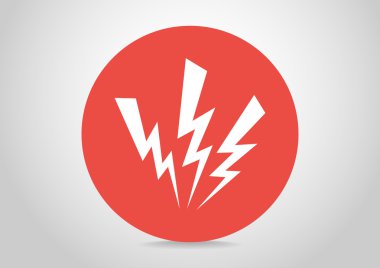 Yüksek gerilim web simgesi
