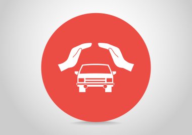 Ellerin simgesinde araba