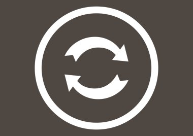 döndürme oklarını daire