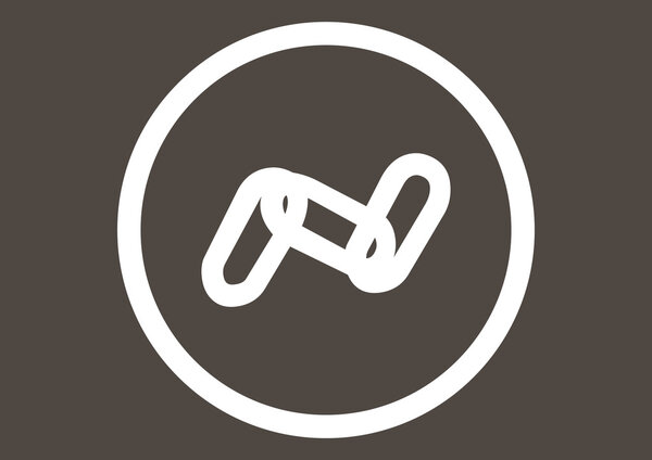 Chain sign communication icon