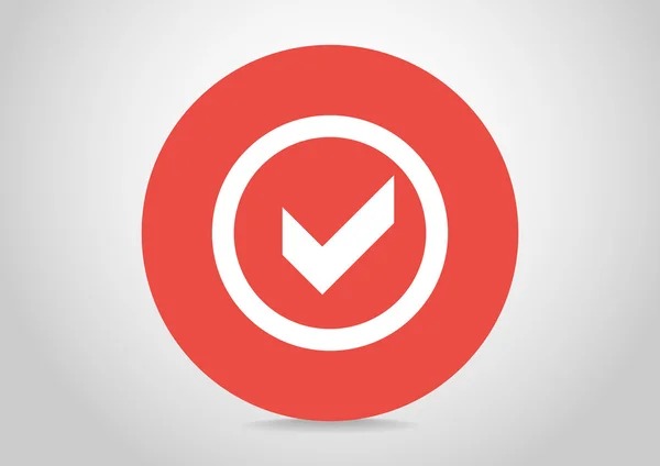 Check mark web icon — Stock Vector