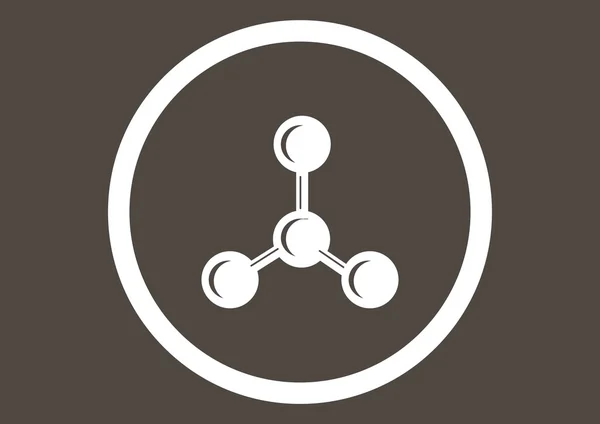 Molekulární složené ikona — Stockový vektor