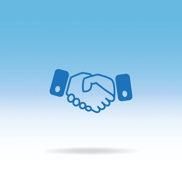 Ícone web handshake —  Vetores de Stock