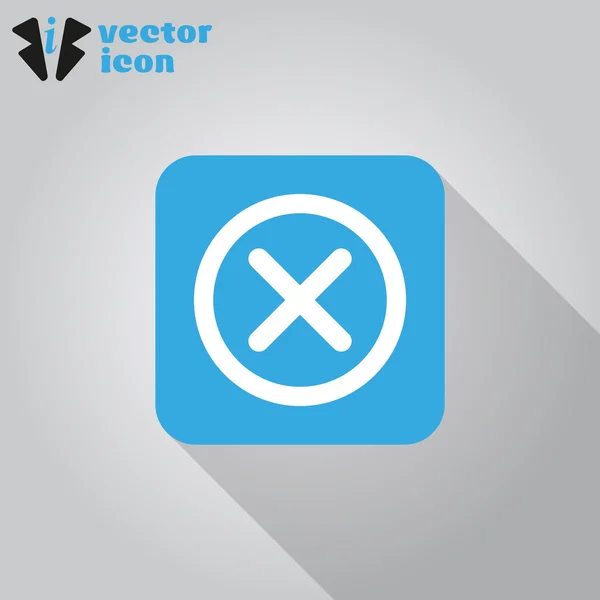 Eliminar icono web — Vector de stock