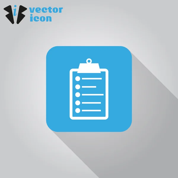 Portapapeles icono web — Vector de stock
