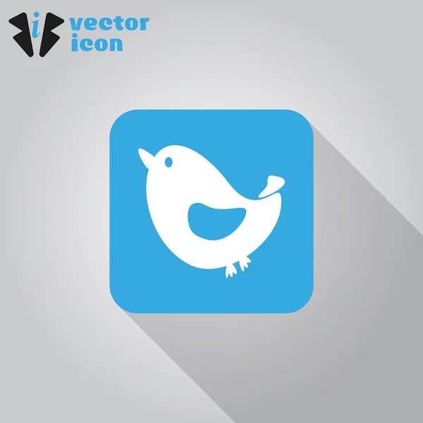 Web icono pájaro — Vector de stock