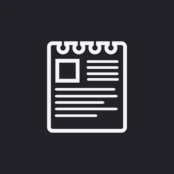 Memo icono web — Vector de stock