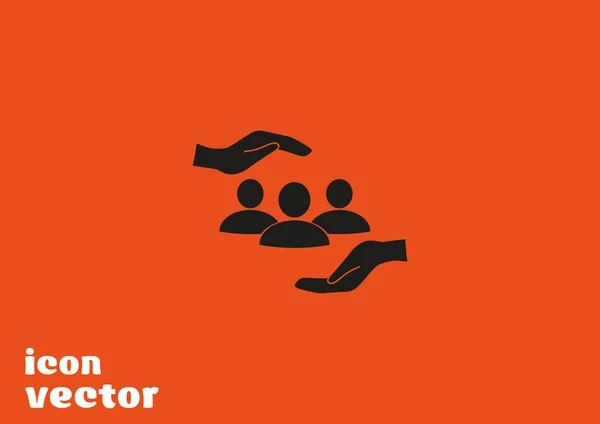 Icono de búsqueda de personas — Vector de stock