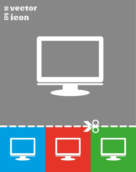 Monitor icono web — Archivo Imágenes Vectoriales
