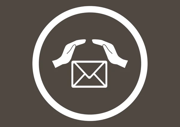 Icono web de correo electrónico — Vector de stock