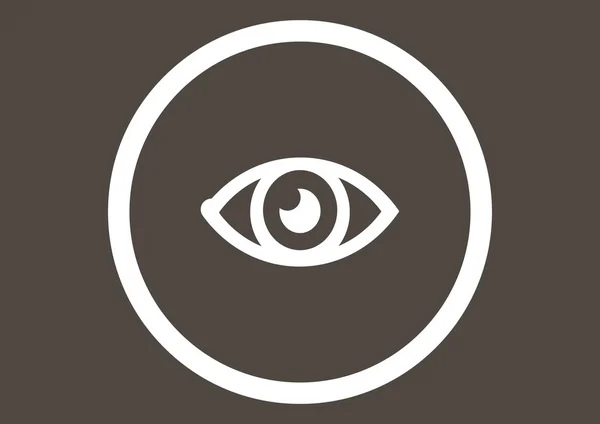 Ikona webové oko — Stockový vektor