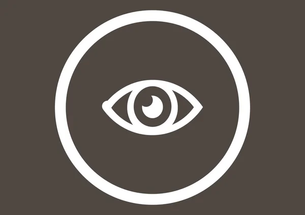 Auge-Netz-Symbol — Stockvektor