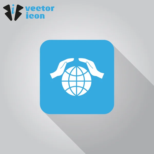 Earth web icon — Stock Vector