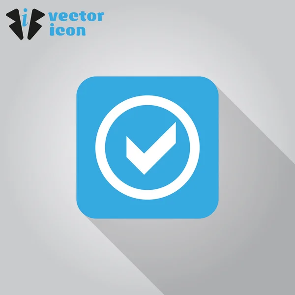Check mark web icon — Stock Vector