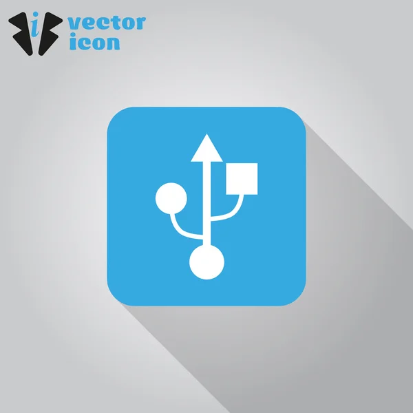 USB web icon — Stock Vector