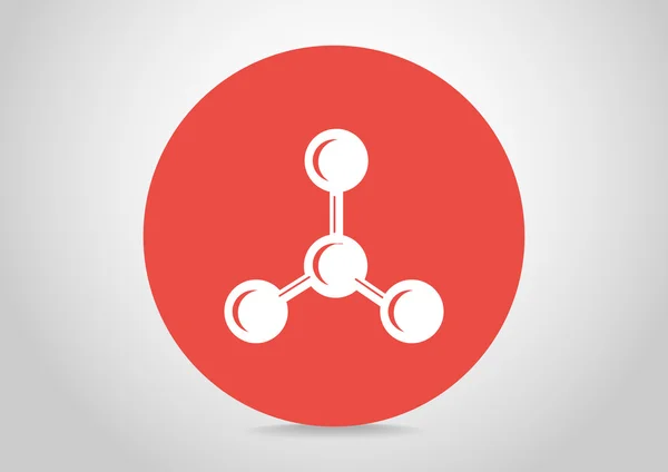 Molecular compound icon — Stock Vector