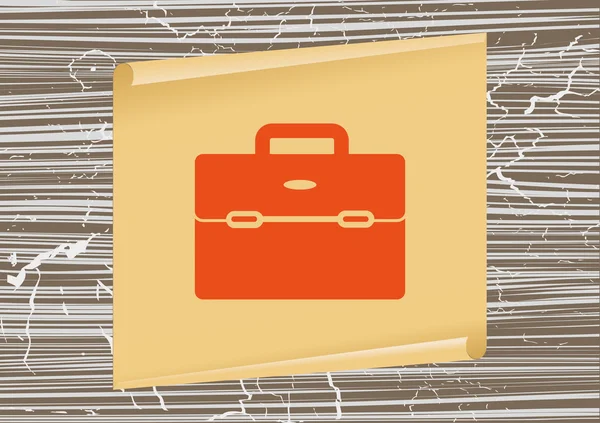 Obchodní taška na ikonu dokumenty — Stockový vektor