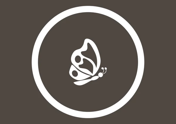 Kelebek web simgesi — Stok Vektör