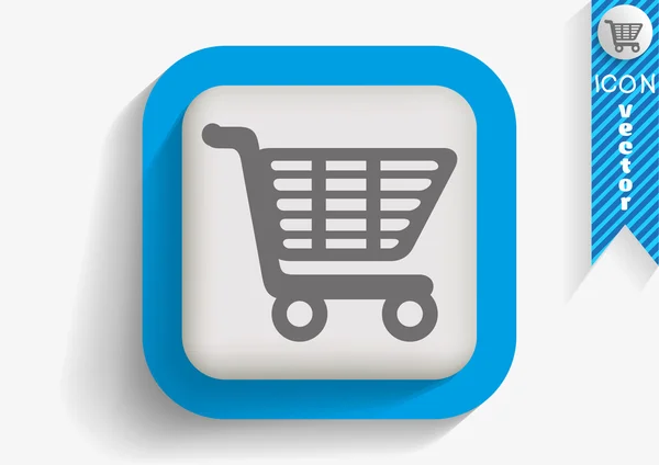 Shopping cart icon — Stock Vector