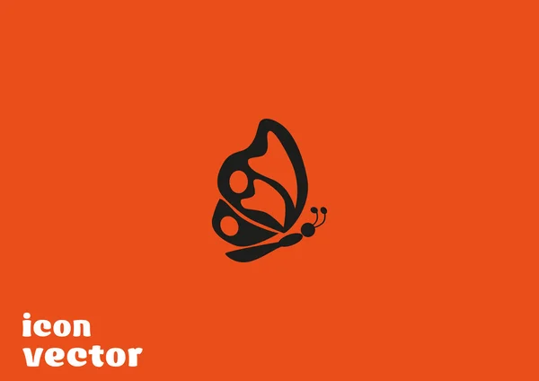 Vlinder web pictogram — Stockvector