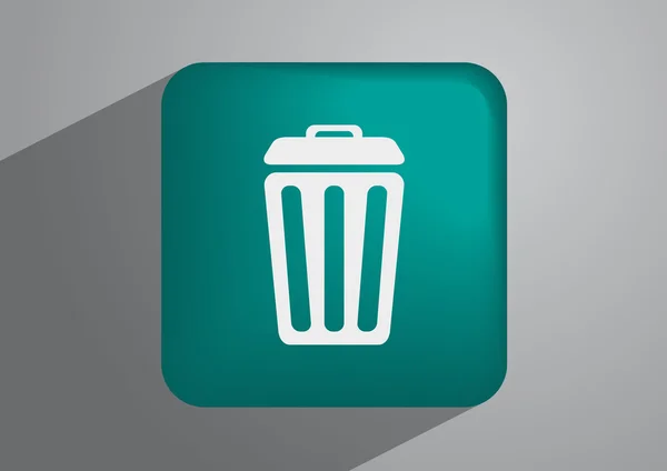 Trash can icon — Stock Vector