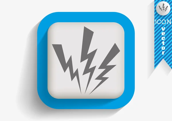 High voltage web icon — Stock Vector