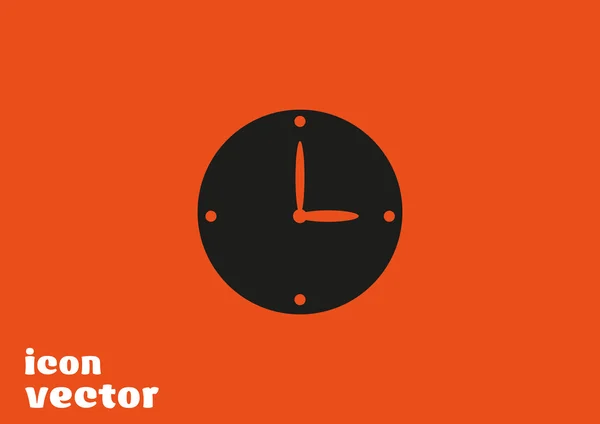 Horloge web pictogram — Stockvector