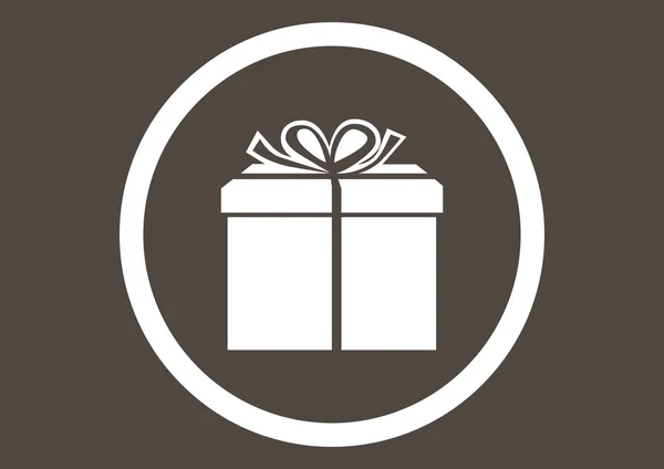 Icono web de regalo — Vector de stock