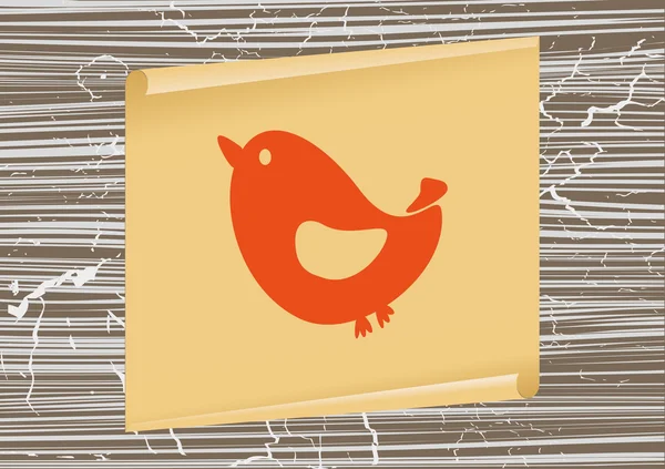 Web vogel pictogram — Stockvector
