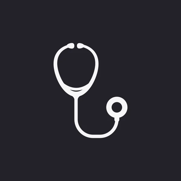 Ikona webové stetoskop — Stockový vektor