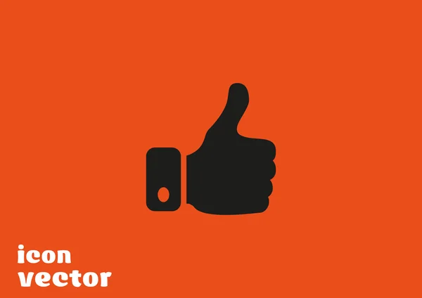 Thumb up web icon — Stock Vector